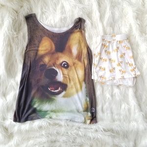 Corgi Tank Top and Shorts Bundle